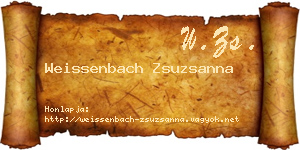 Weissenbach Zsuzsanna névjegykártya